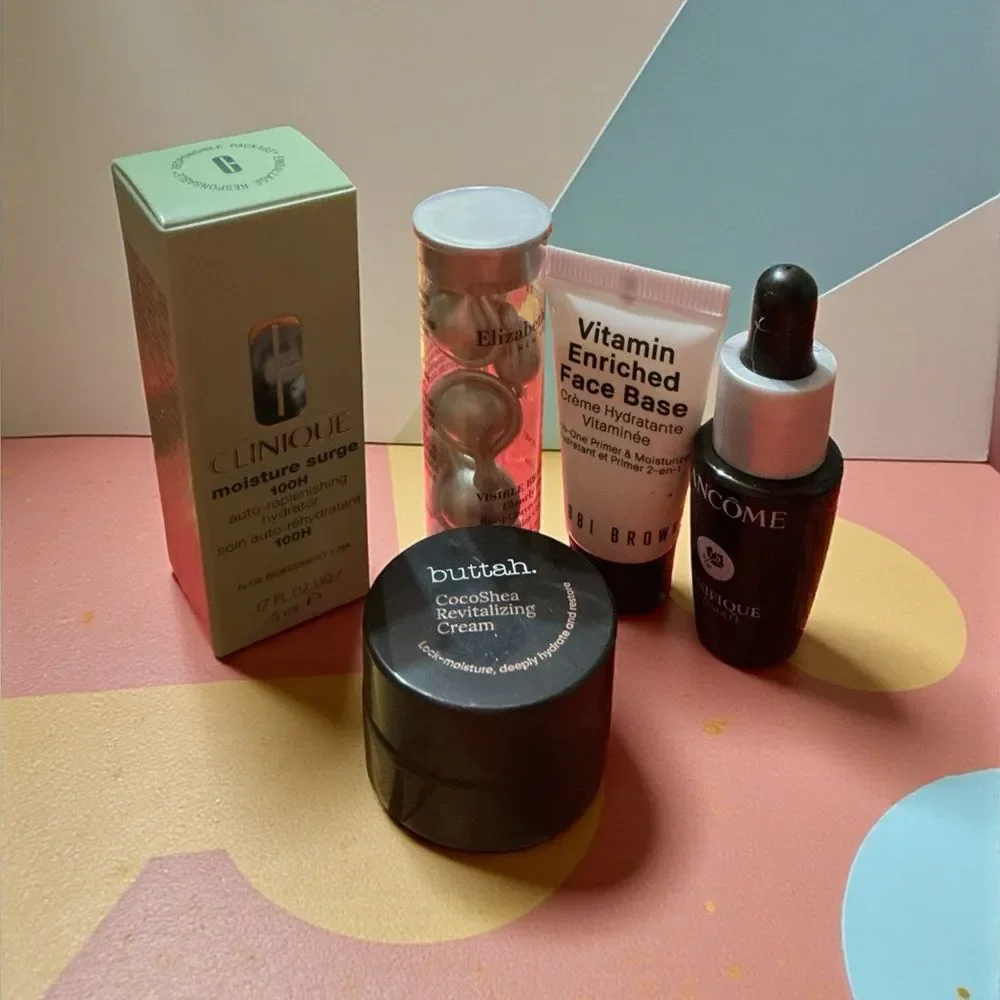 Luxury Skincare Mini Bundle Clinique Lancôme Bobbi Brown 5pc New
